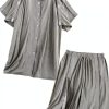Patient Suit LAROTSUBA Nursing Gown Gray Medium Comfort-0
