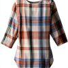 Silverts Open-Back Women’s Top Pink Punch Easy Snap Closure-3