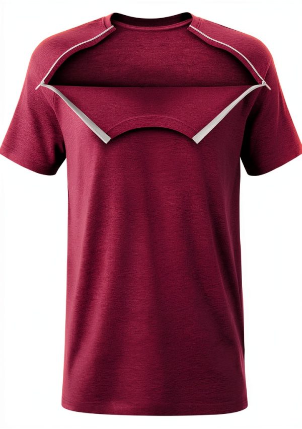 Post Surgery Shirt BrandX Unisex Cotton Easy Zip-0