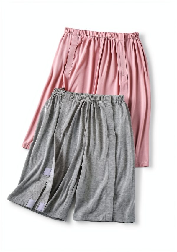 Patient Suit LAROTSUBA Nursing Gown Gray Medium Comfort-4