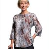 Silverts Open-Back Women’s Top Pink Punch Easy Snap Closure-4