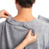 Open Back Women's Top Silverts Assisted Dressing with Rhinestone-5