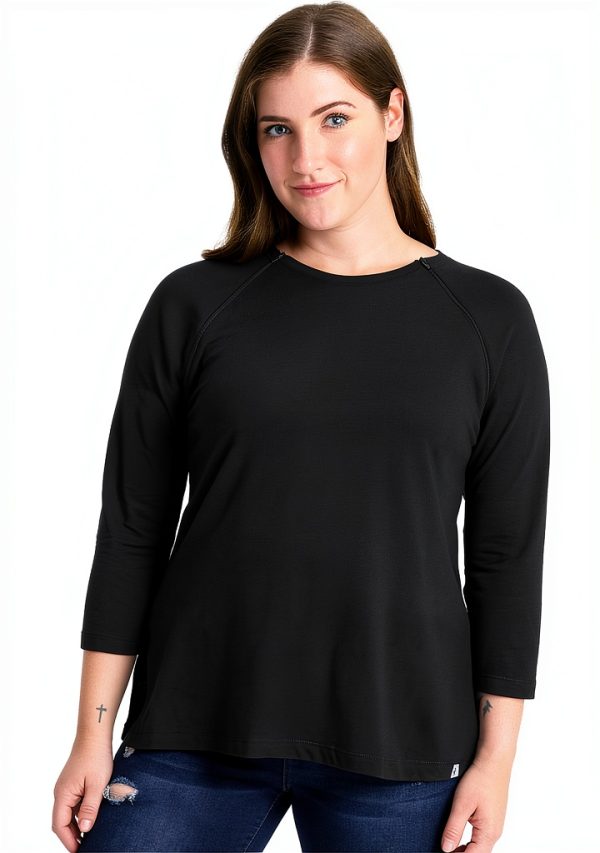 Care+Wear Women’s Long Sleeve Chest Port Access Shirt Lavender X Large-0