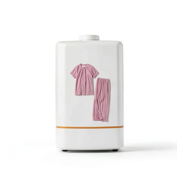 Aylashine Medical Patient Gown Modal Fabric Velcro Purple Medium-6