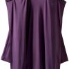 Open Back Women's Top Silverts Assisted Dressing with Rhinestone-2