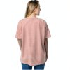 Blamoche Women's Rehab Shirt with Hidden Snaps, Cotton Spandex, Pink-4