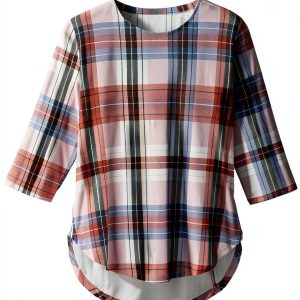 Silverts Open-Back Women’s Top Pink Punch Easy Snap Closure-0