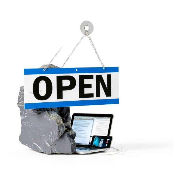 Business Hour Open Closed Sign with Suction Cups - Be Back Sign with Clock-3