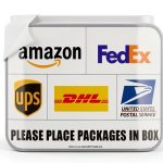 Package Delivery Signs 2 Pack 10x7 PVC – SICOL PLUS Waterproof Sticker-0