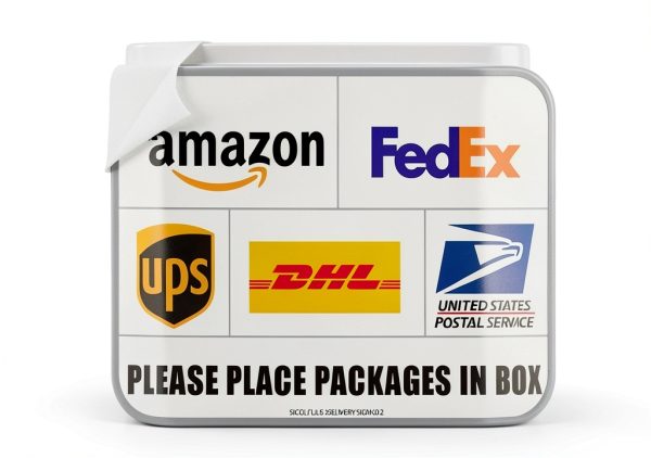 Package Delivery Signs 2 Pack 10x7 PVC – SICOL PLUS Waterproof Sticker-0