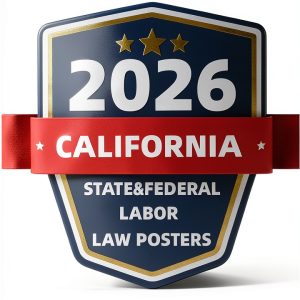 2026 California State and Federal Labor Laws Poster - English Version - OSHA Workplace Compliant - UV Waterproof Laminated 24" x 36" - Mandatory Regulations Posting for Employees-0