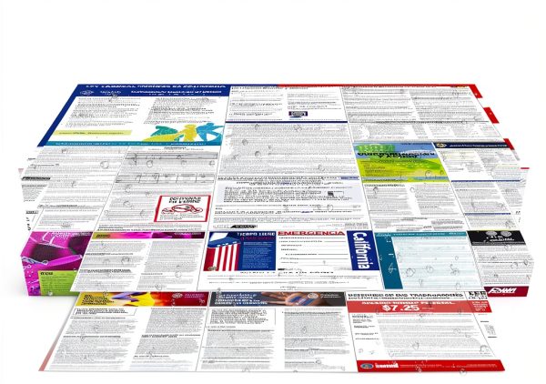 2026 California State and Federal Labor Laws Poster - English Version - OSHA Workplace Compliant - UV Waterproof Laminated 24" x 36" - Mandatory Regulations Posting for Employees-4