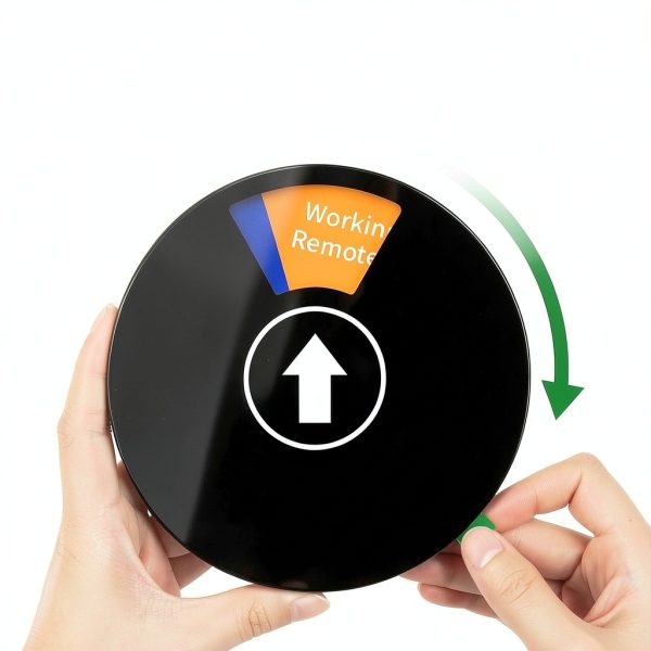 Office Door Sign K KitchenTour Rotating 6 Inch Black 6‑Mode-2