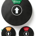 Office Door Sign K KitchenTour Rotating 6 Inch Black 6‑Mode-0