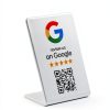 Google Review Stand ProsperQR NFC QR Stand Three Pack Gloss White-4
