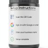 Google Review Stand ProsperQR NFC QR Stand Three Pack Gloss White-2